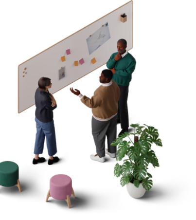 3d-hygge-isometric-view-of-colleagues-discussing-work-project